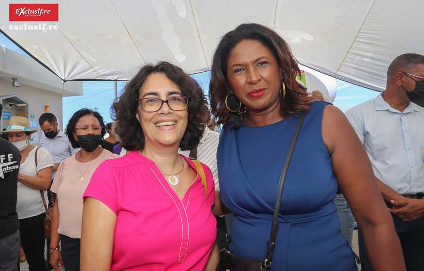 Céline Sitouze (à droite), vice-présidente de la Région, et une invitée Céline Sitouze (à droite), vice-présidente de la Région, et une invitée