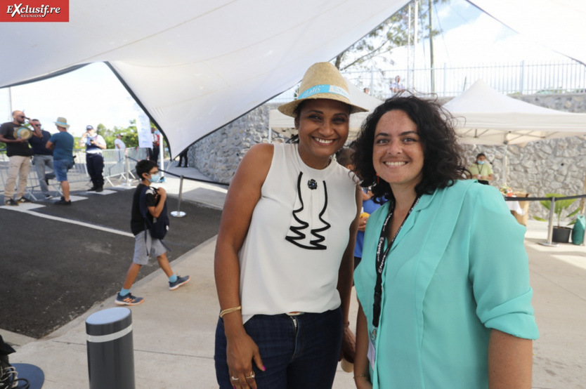Rocaya Toihiri, animatrice, et Laetitia Caméséty, responsable communication à la Cinor Rocaya Toihiri, animatrice, et Laetitia Caméséty, responsable communication à la Cinor