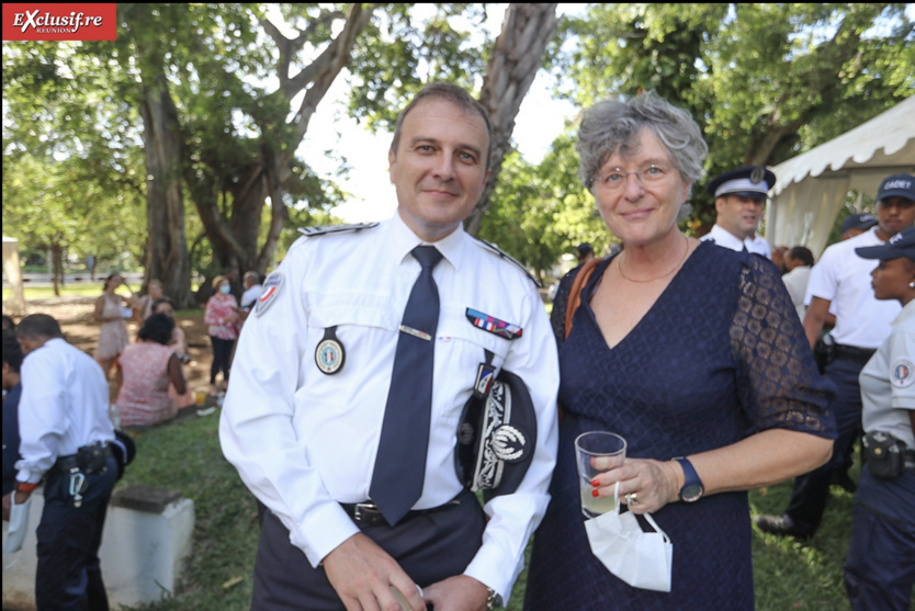 Michel Aleu, adjoint au DTPN, et Véronique Denizet, procureure de la République de Saint-Denis Michel Aleu, adjoint au DTPN, et Véronique Denizet, procureure de la République de Saint-Denis