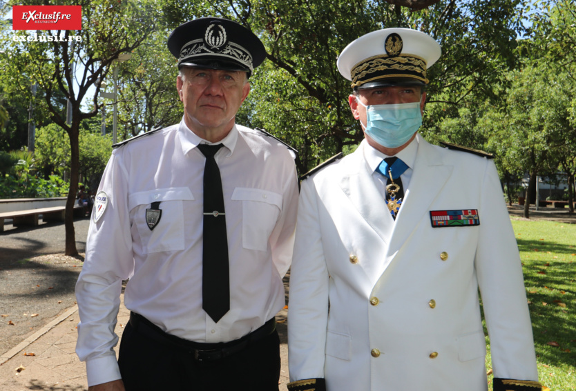 Christian Nussbaum, Chef de La mission Outre-Mer à la DGPN, et Jacques Billant, Préfet de La Réunion