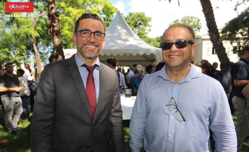 Olivier Hoarau, maire du Port, et Eric Fontaine, son ancien directeur de la communication Olivier Hoarau, maire du Port, et Eric Fontaine, son ancien directeur de la communication