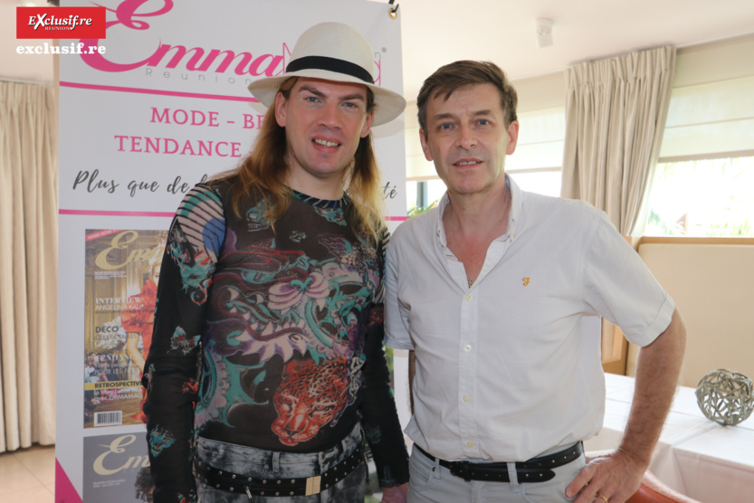 Christophe Guillarmé avec son ami et associé