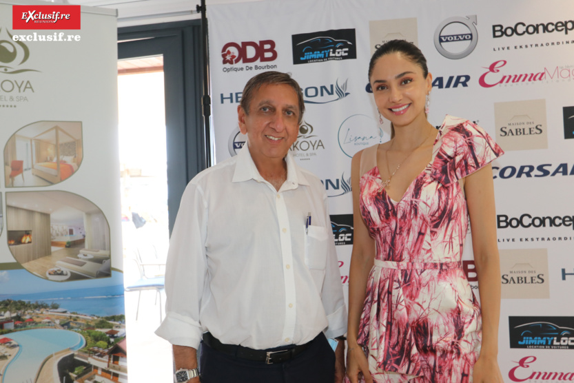 Aziz Patel, d'Exclusif Réunion, et Patricia Contreras, star des réseaux sociaux