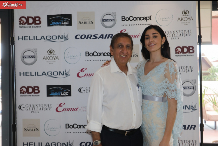 Aziz Patel avec Lison Di Martino, Miss Ile de France 2017