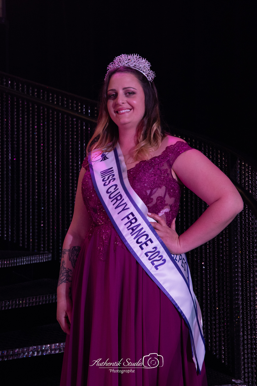 Aline Millefiori, Miss Rhône-Alpes, couronnées Miss Curvy France 2022