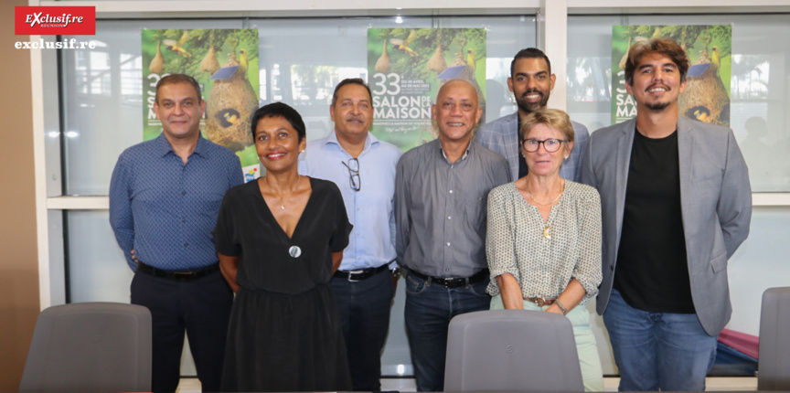 Yassine Mangrolia, adjoint à la maire, Ericka Bareigts, maire de Saint-Denis, Mickaël Martin, directeur de la Nordev, Jacques Lowinsky, président de la Nordev, Hermann Sambenoun, élu de la Cinor, Cécile Lechien, membre du conseil d’administration de l’association France Alzheimer Réunion, et Jean-Max Boyer, conseiller municipal Yassine Mangrolia, adjoint à la maire, Ericka Bareigts, maire de Saint-Denis, Mickaël Martin, directeur de la Nordev, Jacques Lowinsky, président de la Nordev, Hermann Sambenoun, élu de la Cinor, Cécile Lechien, membre du conseil d’administration de l’association France Alzheimer Réunion, et Jean-Max Boyer, conseiller municipal