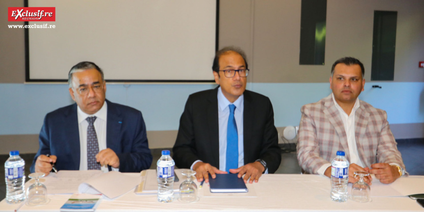 Donald Payen, Steven Obeegadoo, et Arvind Bundhun, directeur de la MTPA Donald Payen, Steven Obeegadoo, et Arvind Bundhun, directeur de la MTPA