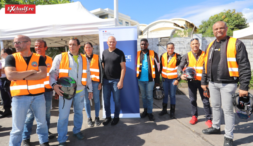 Des motards ont également participé à cette journée sécurité routière