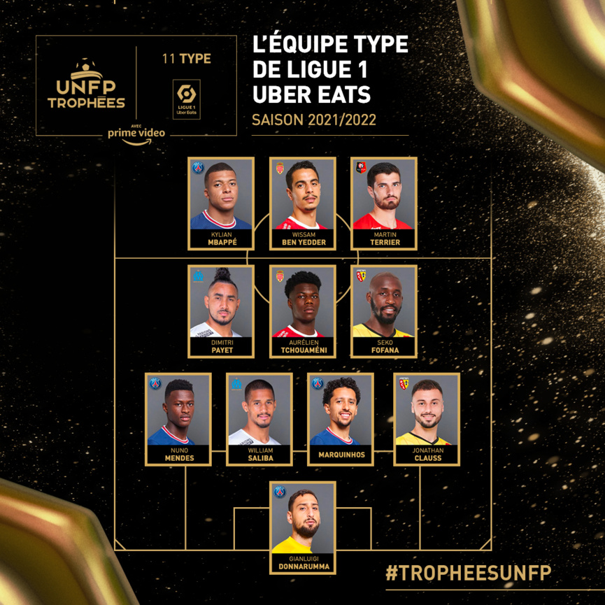 Equipe-type L1 avec notamment le Réunionnais Dimitri Payet