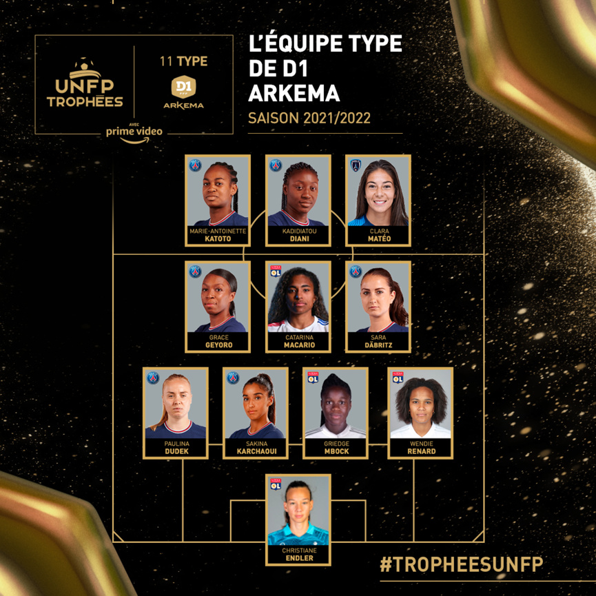 L'équipe-type féminine D1 L'équipe-type féminine D1