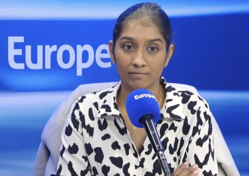 Kelly Rangama sur Europe 1 le 27 mai (capture d'écran Europe 1)