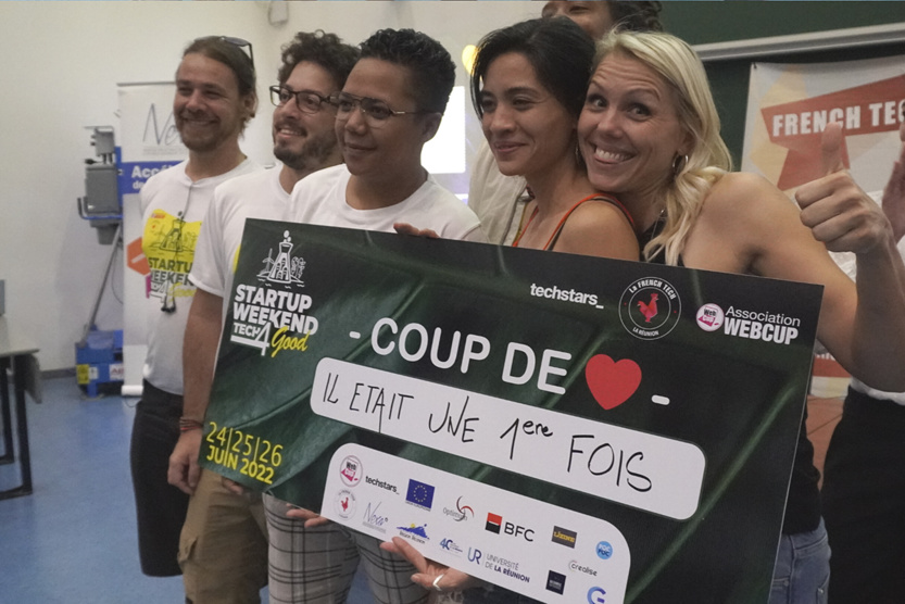 Murielle Prix coup de coeur et son équipe