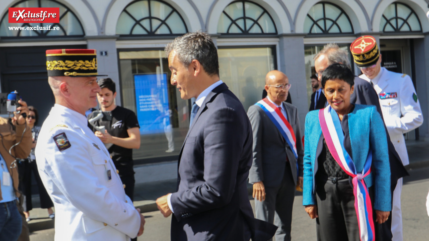 Les ministres Gérald Darmanin et Jean-François Carenco en visite