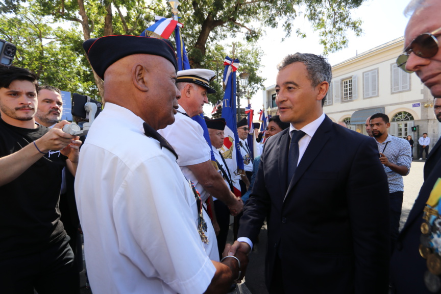 Les ministres Gérald Darmanin et Jean-François Carenco en visite