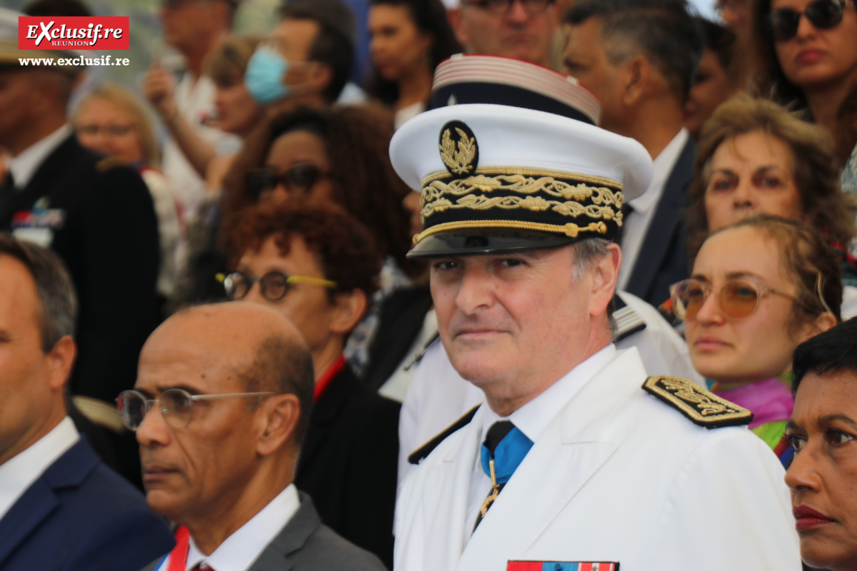 Le Préfet était très ému pour son dernier défilé du 14 juillet en terre réunionnaise...