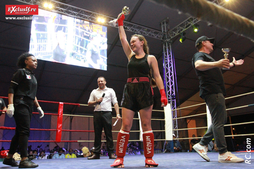 Victoire de Lariana Hoareau (jet de l'éponge) face à Lana Mouniaman