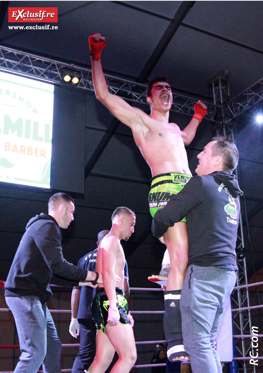 Enzo Bache porté en vainqueur par Sully Payet Enzo Bache porté en vainqueur par Sully Payet