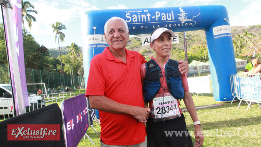 Jean-Claude Prianon félicite sa protégée Isabelle Lamy Jean-Claude Prianon félicite sa protégée Isabelle Lamy