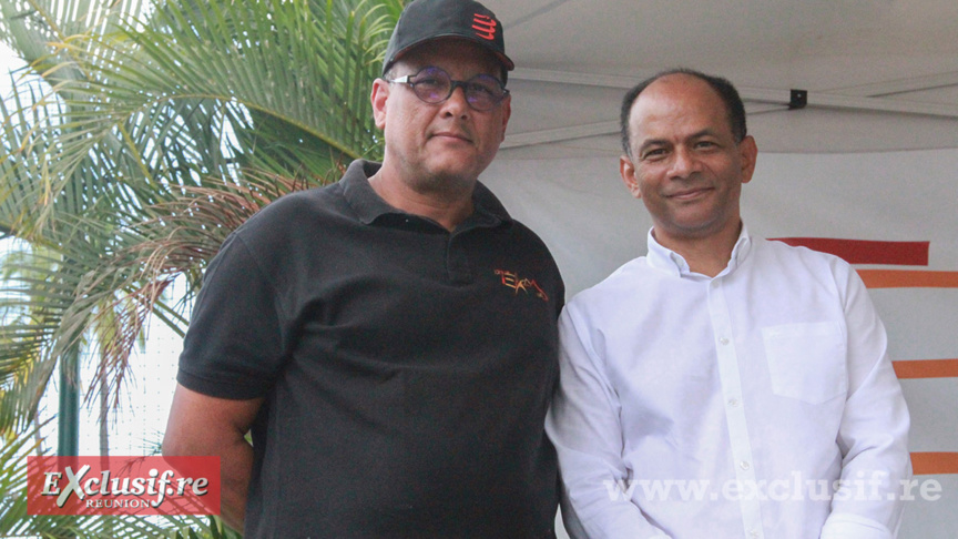 Pierrot Hoarau, président de la Team Lé la, et Emmanuel Séraphin, maire de Saint-Paul