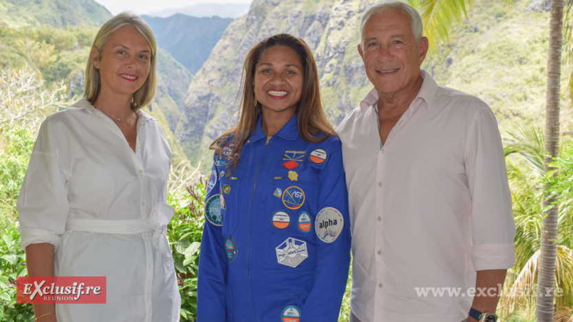 Ingrid Caillé, directrice Villa Fleurié, Erika Vélio, et François Caillé, PDG du groupe Caillé