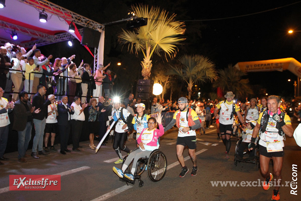 Des joëllettes pour ouvrir la course