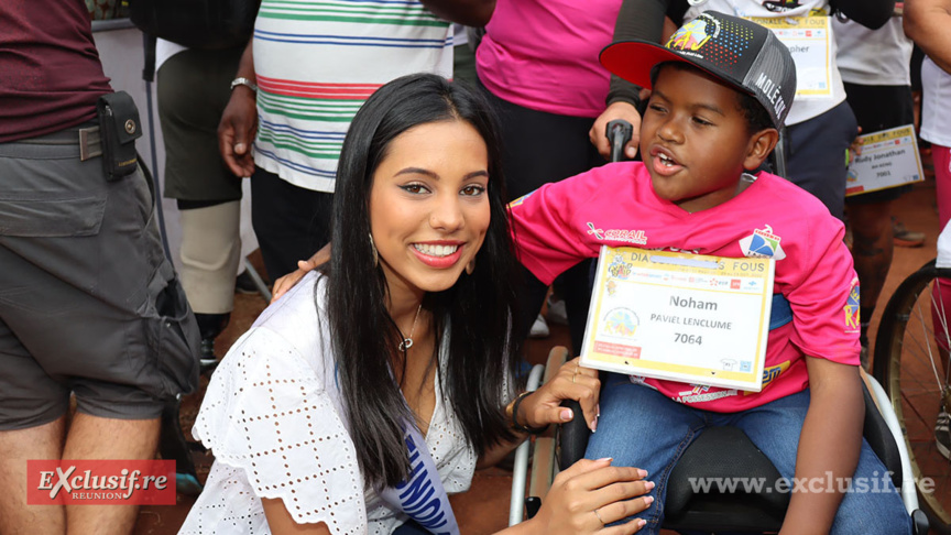 Marion Marimoutou a accueilli les joélettes Marion Marimoutou a accueilli les joélettes
