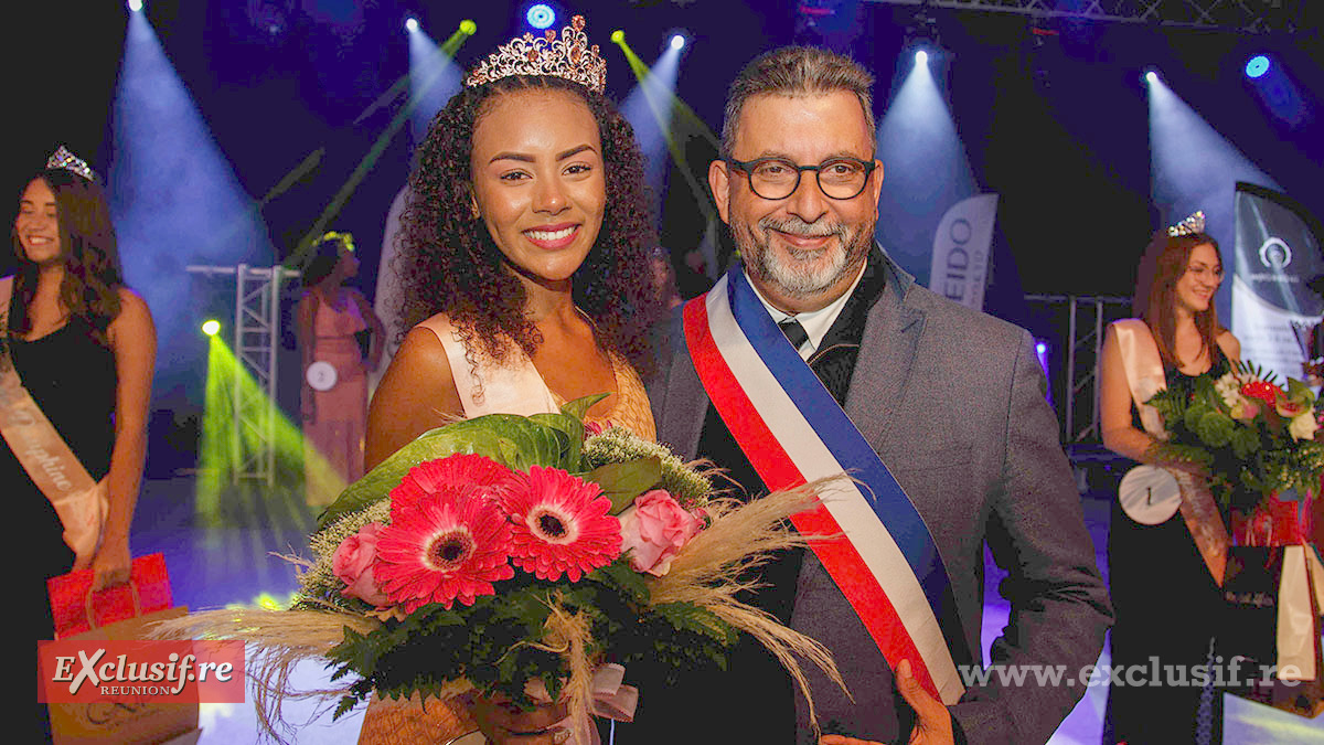 Le maire Patrick Lebreton et "sa" Miss Nancy Camilo