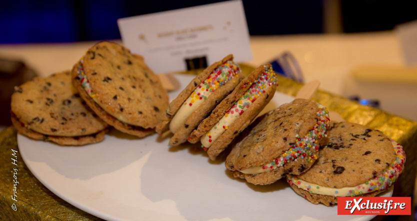 Dessert glacé batonnets vanille cookie Dessert glacé batonnets vanille cookie