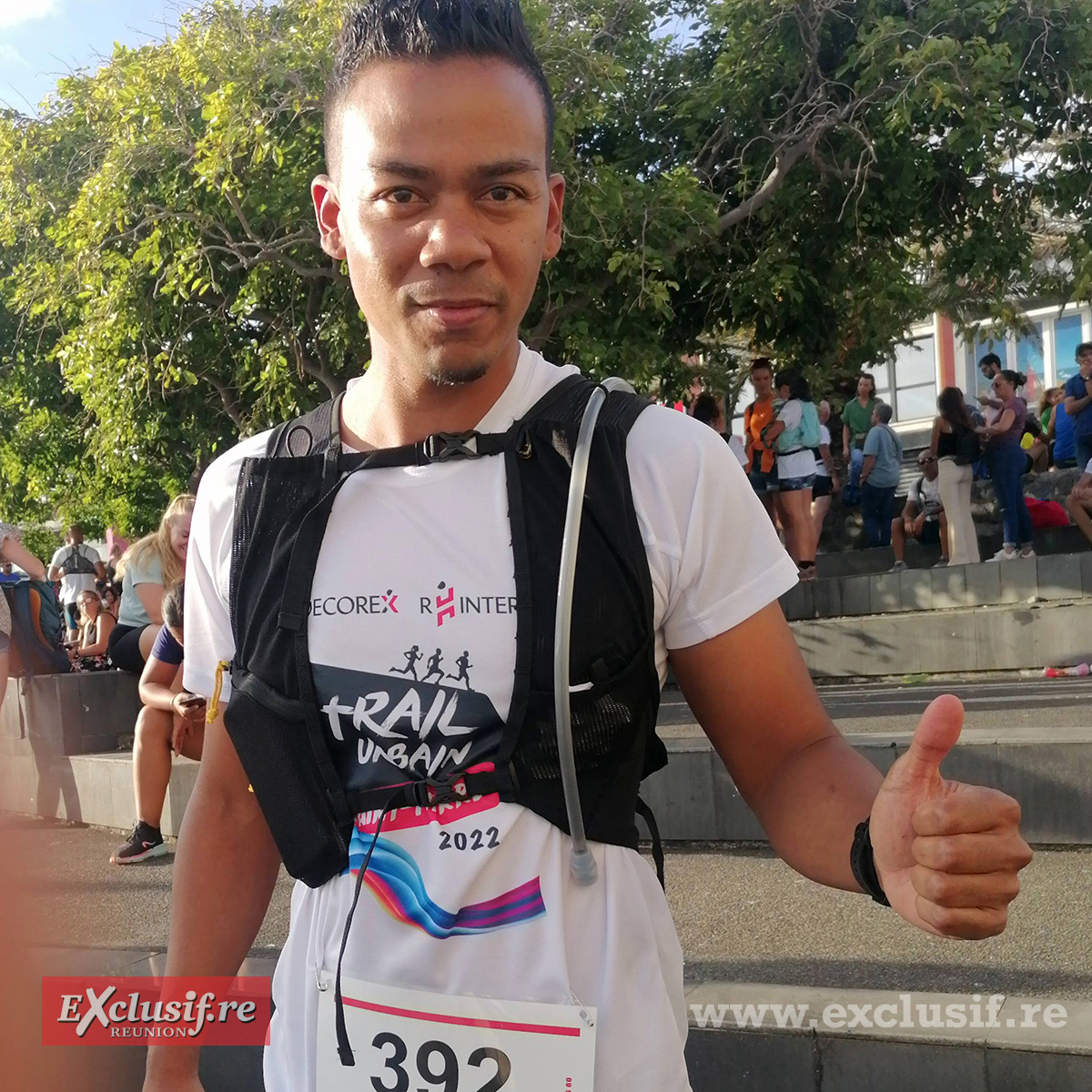 Patrick Marimoutou est venu de Saint-Benoît pour participer au Trail Urbain de Saint-Pierre