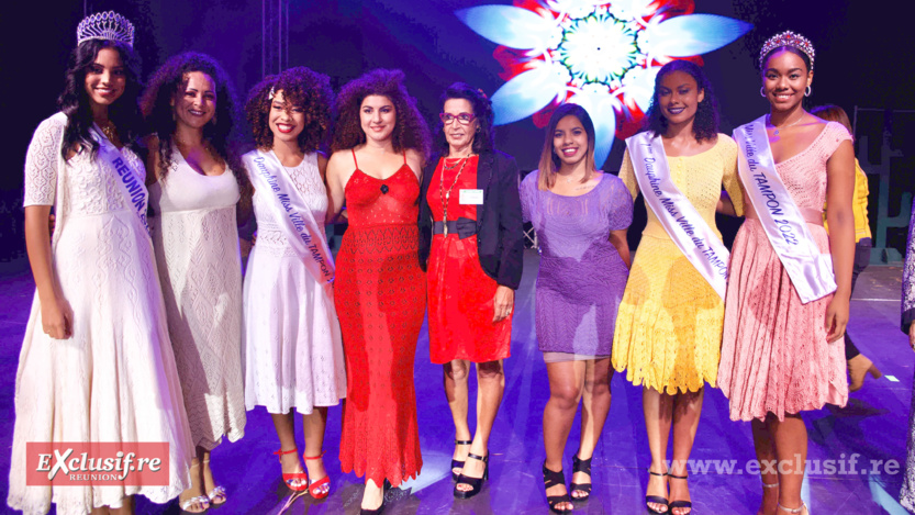 Avec Roselyne Créations qui a habillé les miss