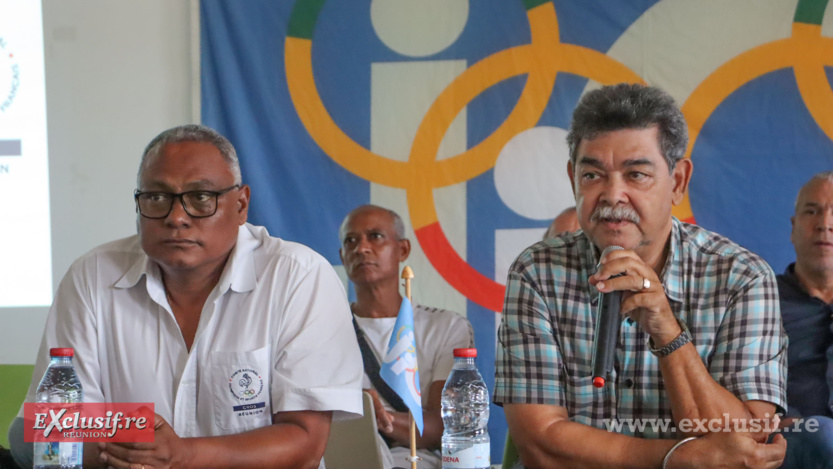 Au micro, Jean-Paul Nanguet, chef de projet des JIOI 2023
