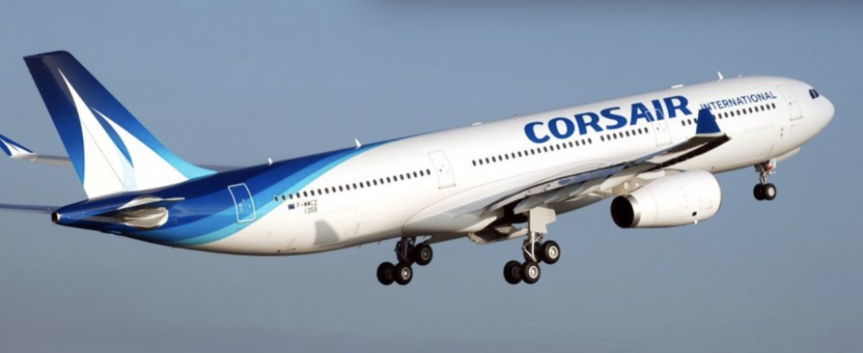 Aérien: billets à partir de 700€ TTC A/R jusqu'à décembre 2023 sur Corsair