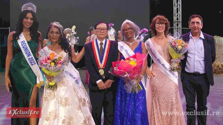 Les lauréates avec Marion Marimoutou, André Thien Ah Koon et Aziz Patel Les lauréates avec Marion Marimoutou, André Thien Ah Koon et Aziz Patel