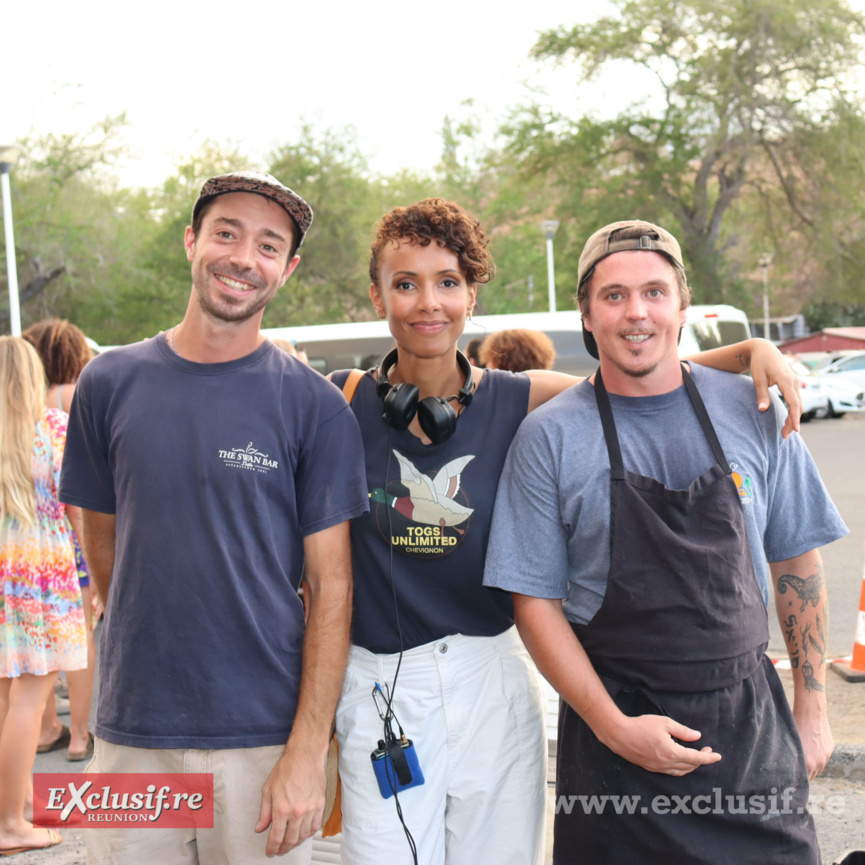 Sonia avec deux membres de l'équipe Sonia avec deux membres de l'équipe