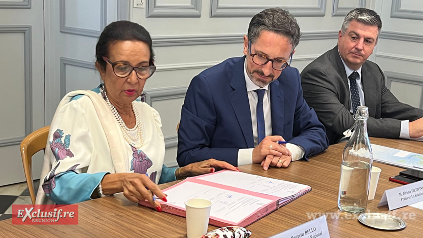 Le moment de la signature de la Convention 2023-2024