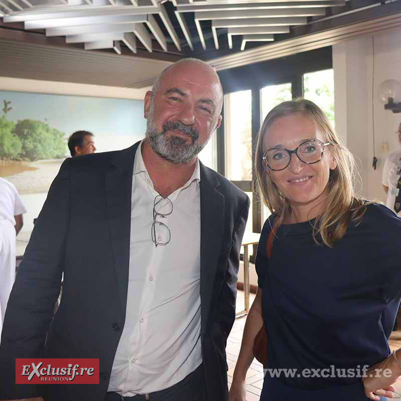 Laurent Payen, bâtonnier du barreau de Saint-Denis, et Caroline Calbo