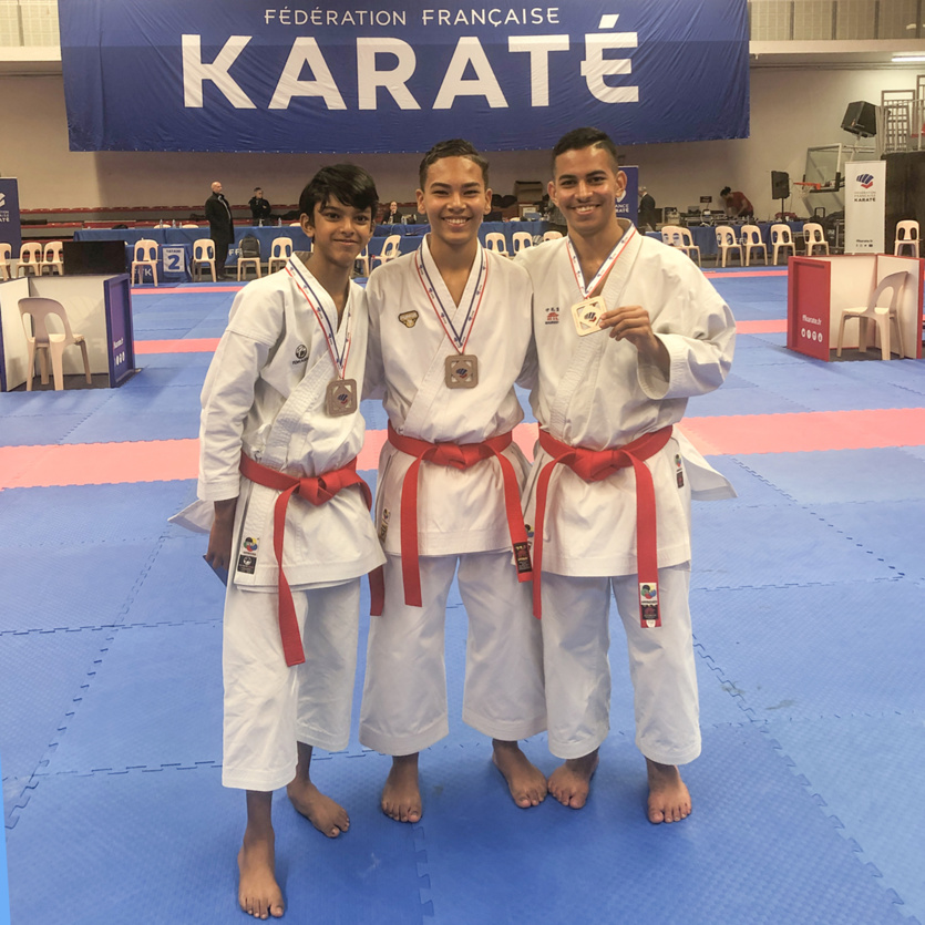 Karaté: les Réunionnais.e.s brillent aux championnats de France Kata Karaté: les Réunionnais.e.s brillent aux championnats de France Kata