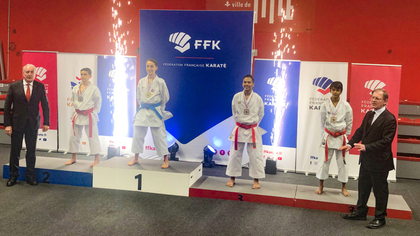 Karaté: les Réunionnais.e.s brillent aux championnats de France Kata Karaté: les Réunionnais.e.s brillent aux championnats de France Kata