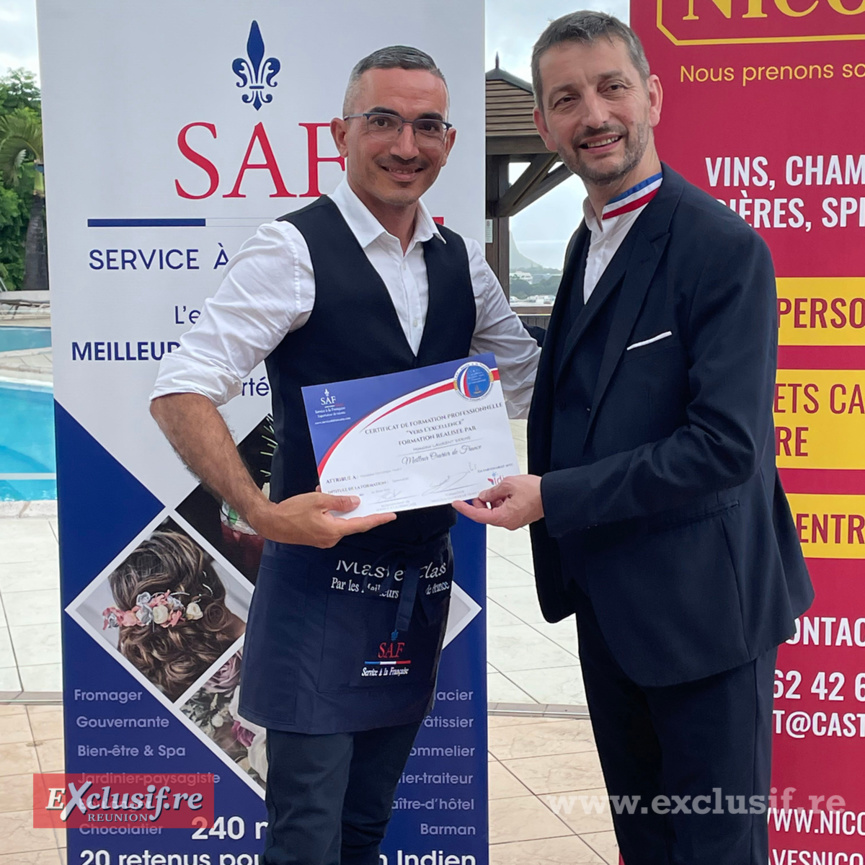 Formation Sommelier par Laurent Derhe (MOF): remise de certificats