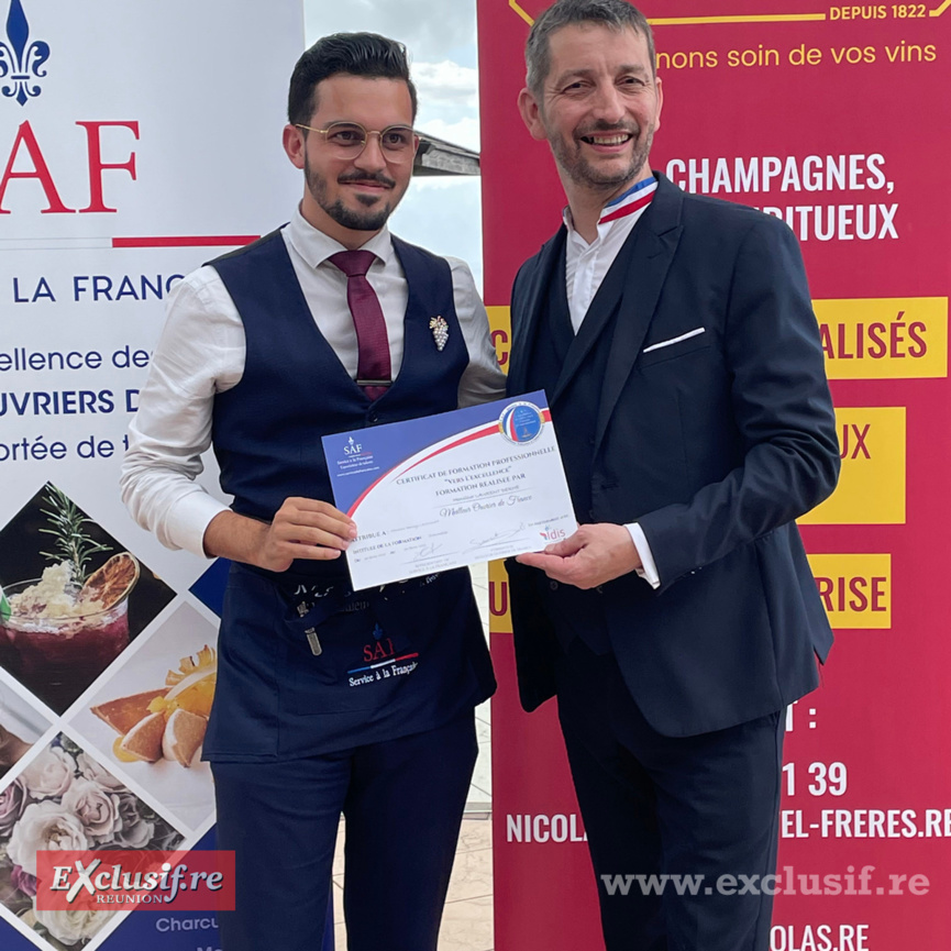 Formation Sommelier par Laurent Derhe (MOF): remise de certificats
