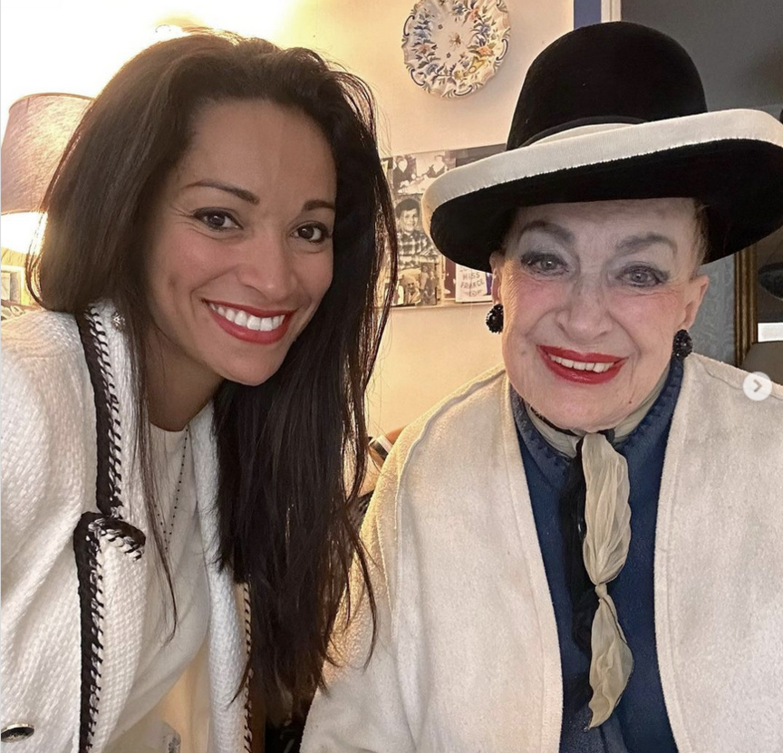 Cindy Fabre, directrice du concours Miss France, et Geneviève de Fontenay, ex-présidente et directrice du concours