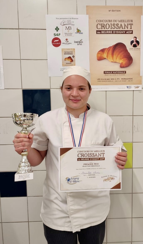 Olivia Barillet a obtenu le 1er Prix du Meilleur Croissant de La Réunion