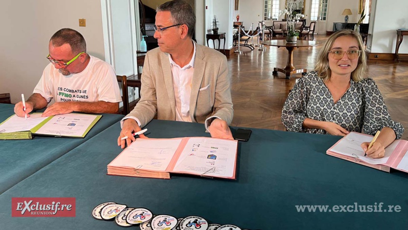 Joël Josserand, Fabrice Hoarau et Parvine Lacombe Joël Josserand, Fabrice Hoarau et Parvine Lacombe