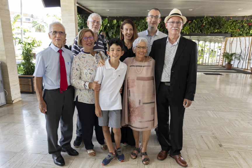 Thérèse Baillif avec sa famille