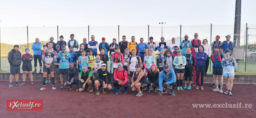 Reconnaissance du circuit par une cinquantaine de futurs participants