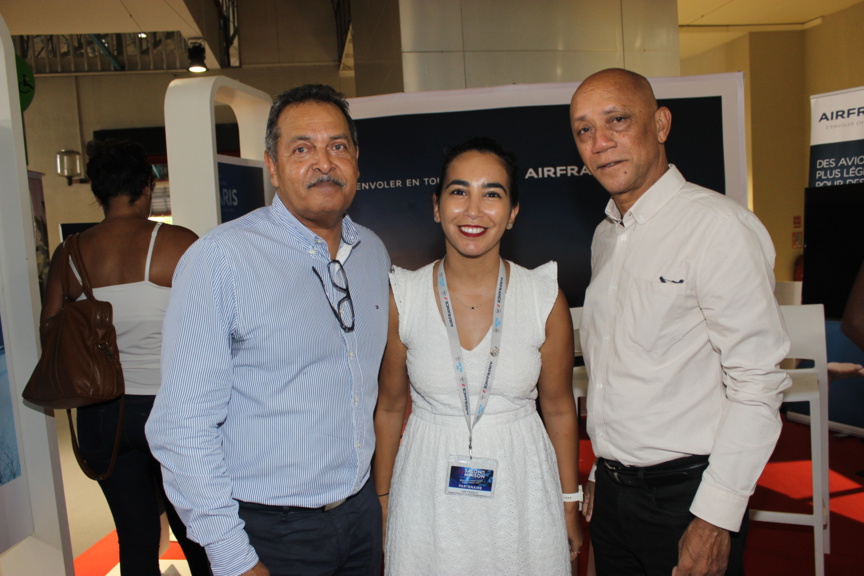 Avec la représentante d'Air France Avec la représentante d'Air France