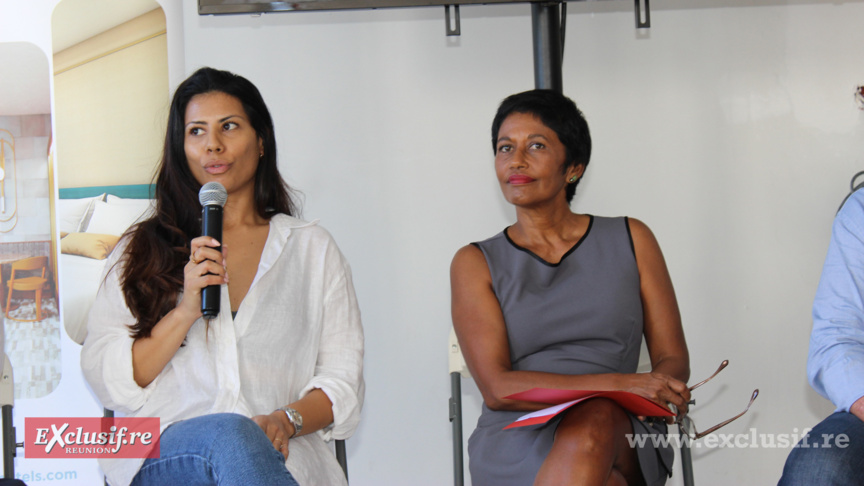 Sarah Soundardjee, et Ericka Bareigts, maire de Saint-Denis