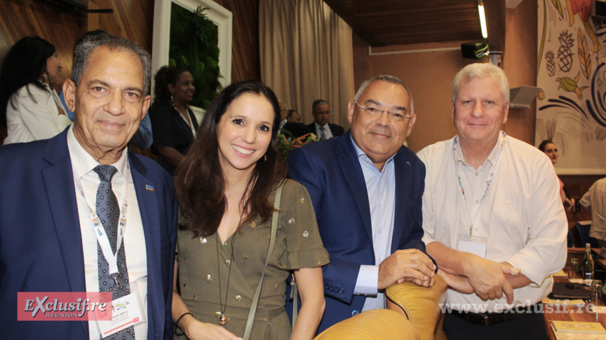 Richard Nirlo, Karine Lebon, Bernard Picardo, et Jacquet Hoarau