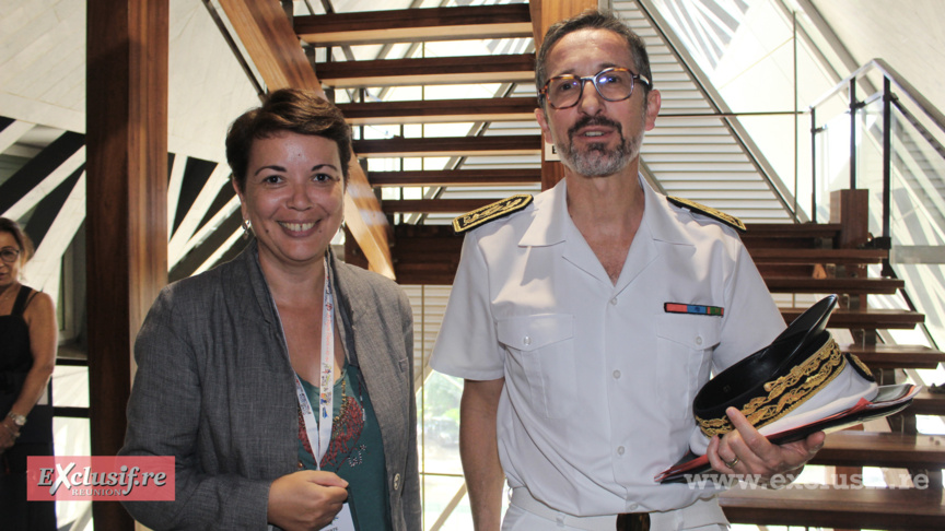 Nathalie Infante, secrétaire général des affaires régionales, et Jérôme Filippine, Préfet de La Réunion