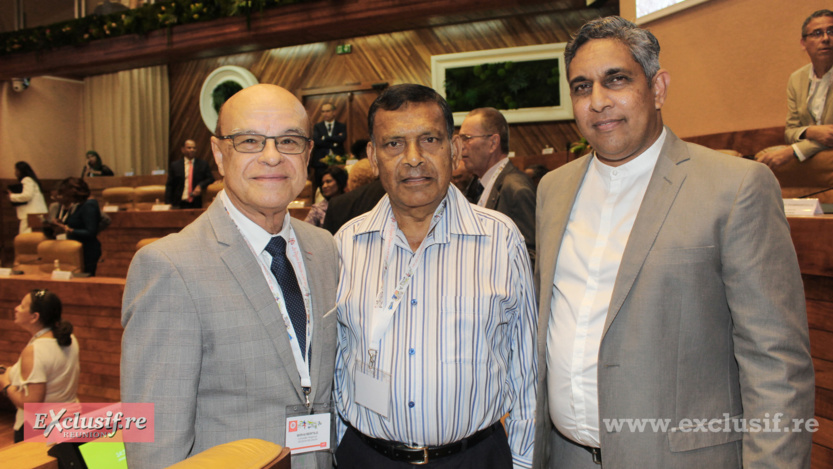 Wilfrid Bertile, Yvon Virapin et Mickaël Sihou